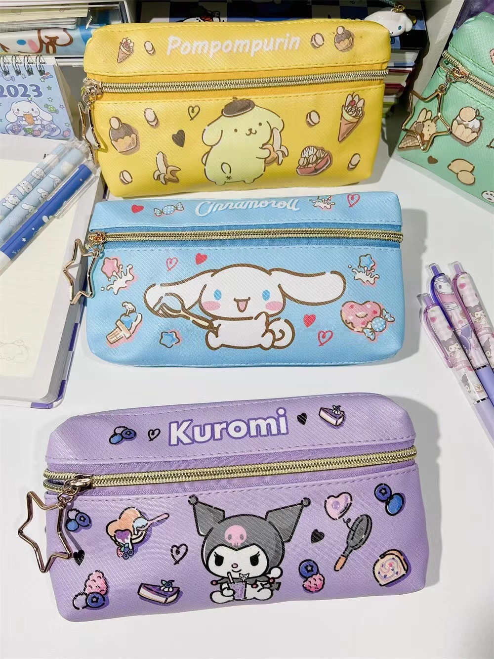 2隻$68。🎀 Sanrio 卡通拉鏈筆袋 / 化妝袋 🎀