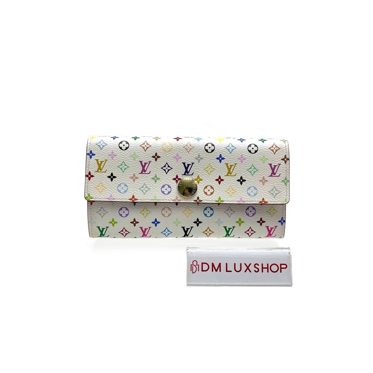 LV White Multicolour Sarah Wallet