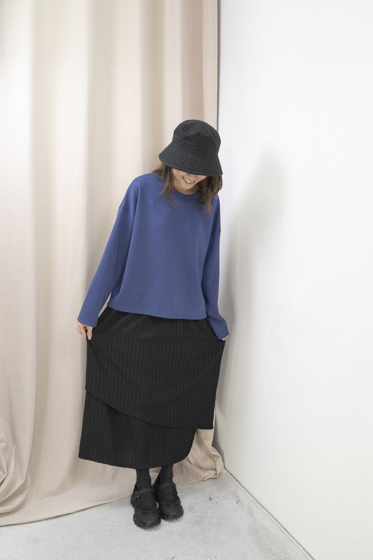 層次優雅半身裙（2色）