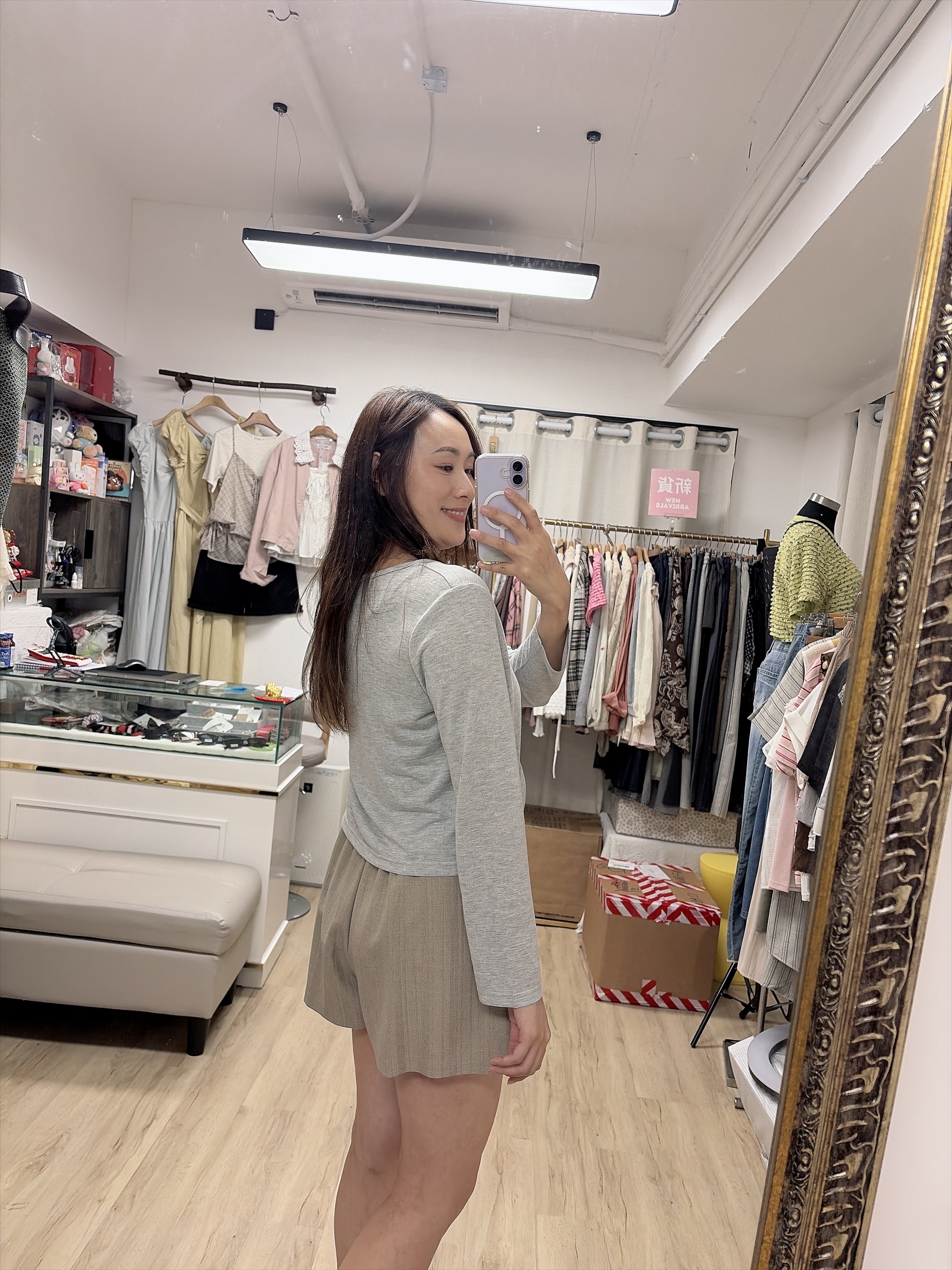 假兩件扭結上衣