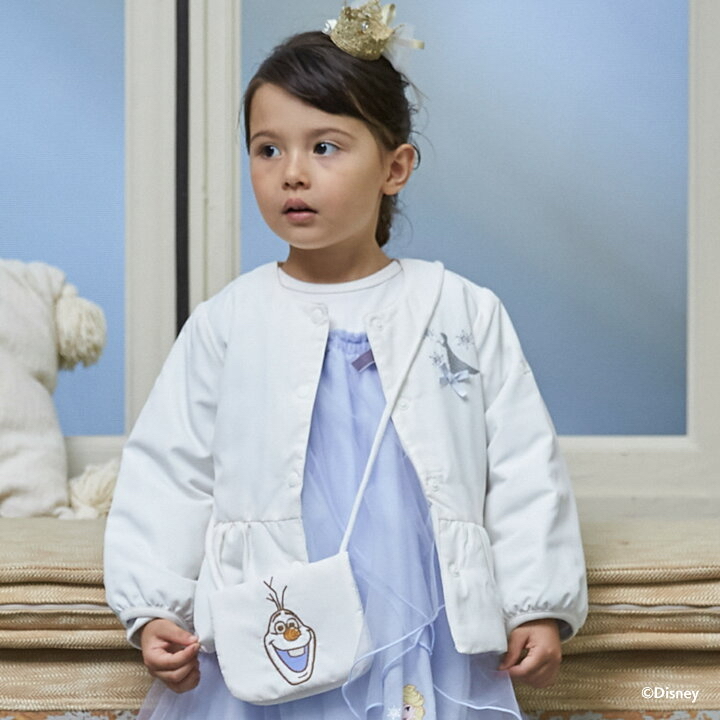 🇯🇵預訂 日本直送🇯🇵Petit Main x Frozen系列假兩件連身裙外套斜孭袋三件套裝
