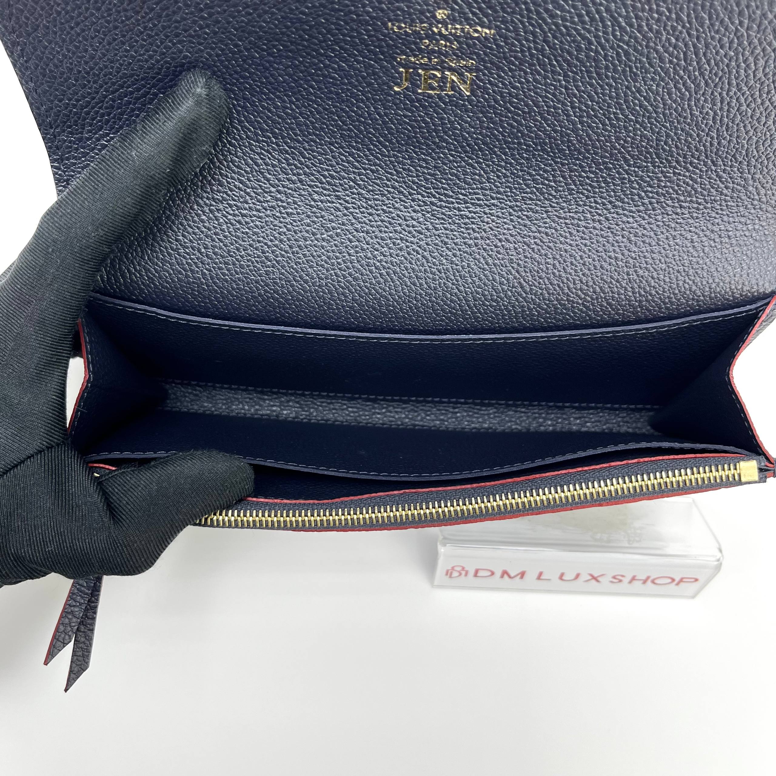 LV Blue Empreinte Long Wallet (HOT Stamp JEN)