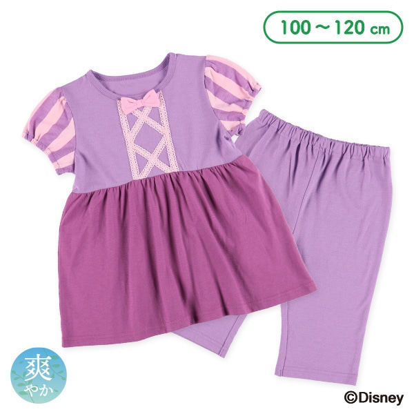 🇯🇵預訂 日本直送🇯🇵清爽材質長髮公主造型短袖家居服上下套裝