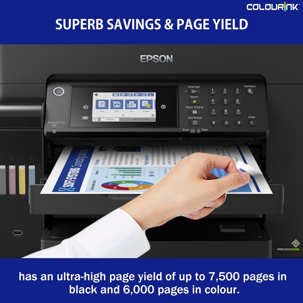 Epson EcoTank M15140 L15150 A3 Duplex All-in-One Refill Colour Pigment Ink Tank WiFi Printer ADF Scanner J3930DW T4500DW