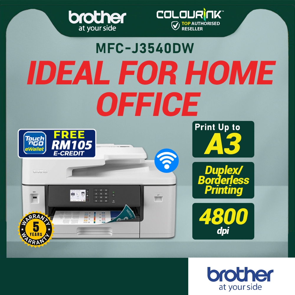 Brother MFC-J3540DW A3 Print Scan Copy Fax Inkjet Printer ADF Duplex Print Wifi L15150 MFC-J3530DW IX6780 7740 7720