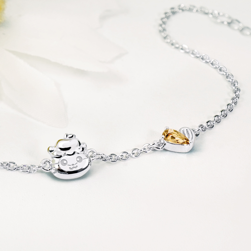 📦訂購 台灣限定 STORY 故事銀飾 X 三麗鷗 Sanrio Coro Coro Kuririn 經典系列 CK鼠 可樂鈴晶鑽純銀手鏈