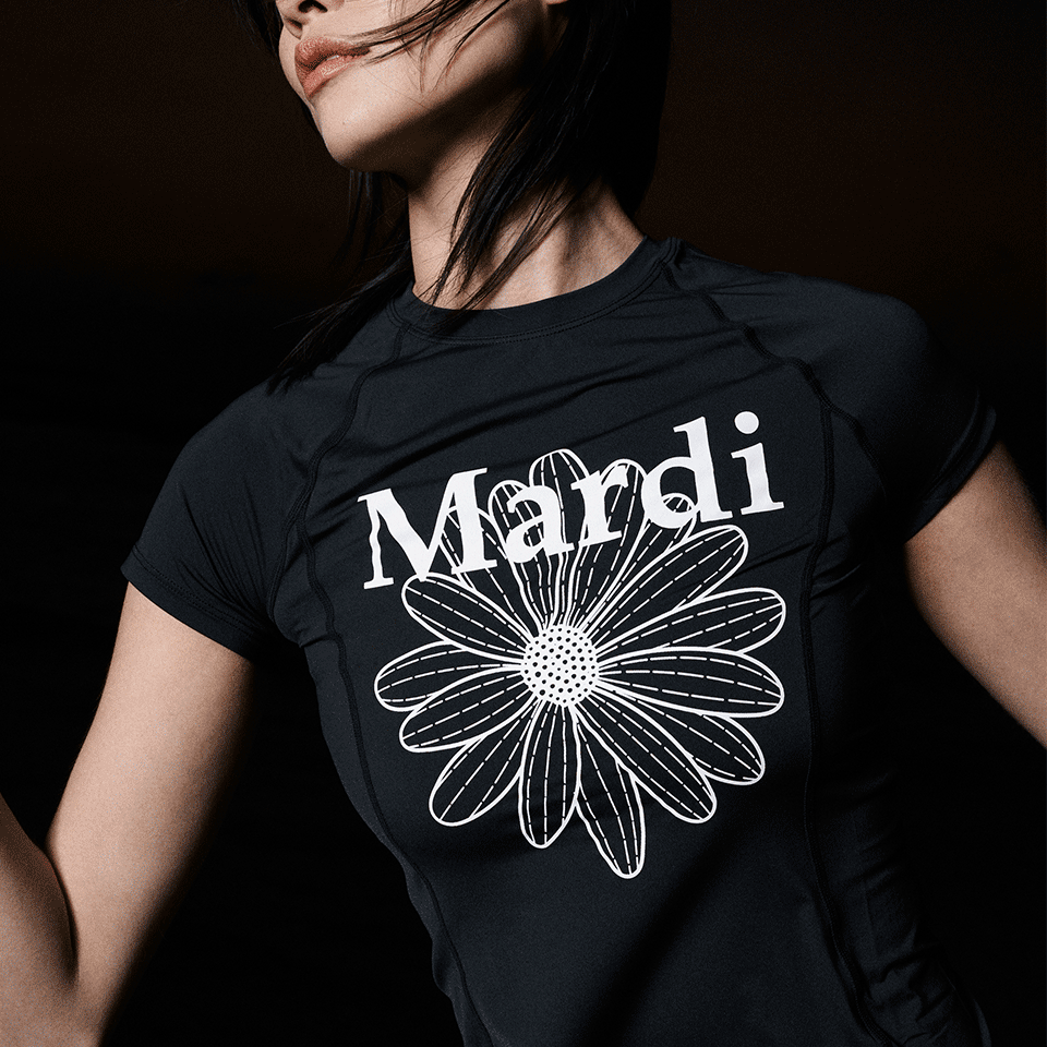 [Mardi Mercredi][ACTIF] AIRLIFT slim fit top flowermardi (6色)