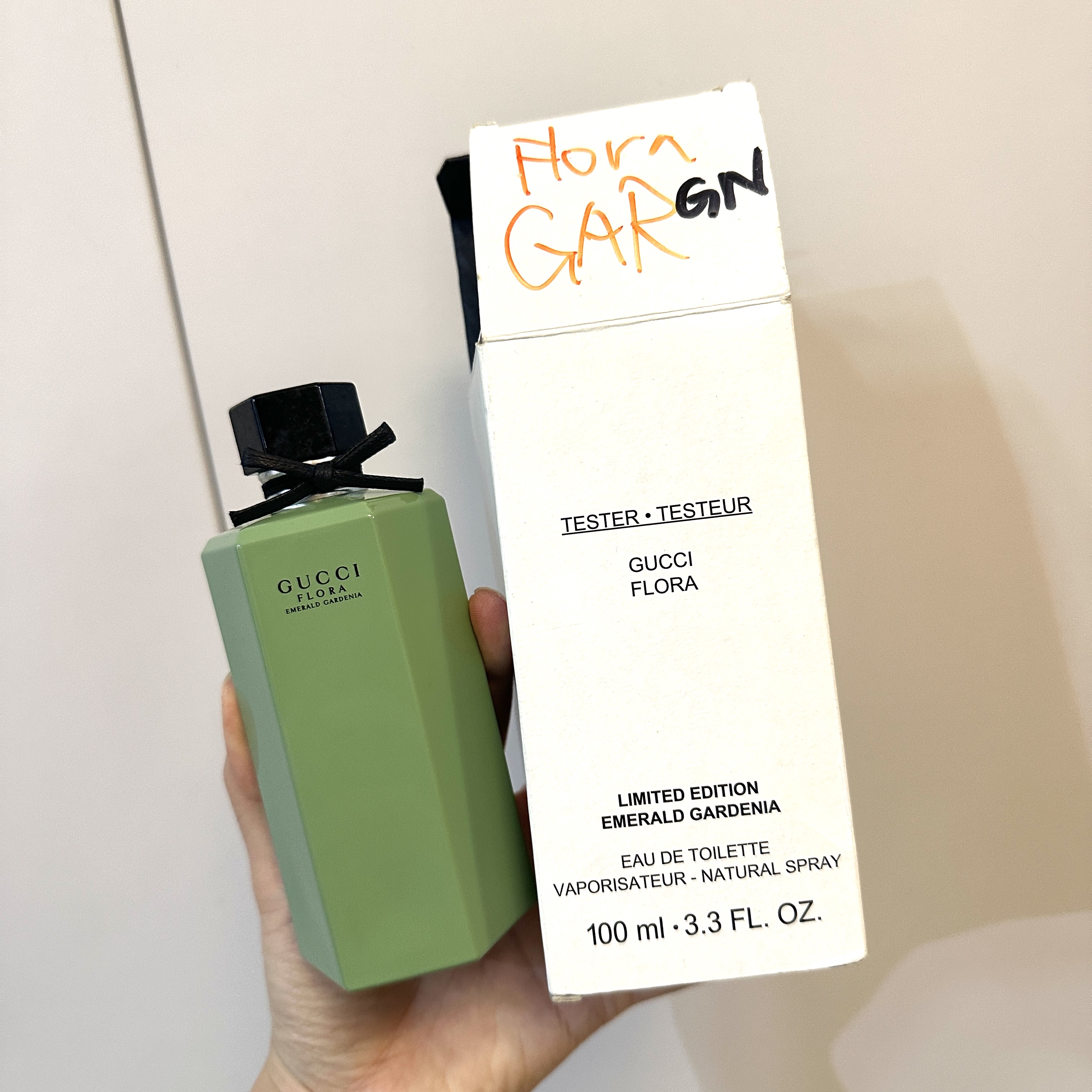 ❗️僅有一枝！香港專櫃 Tester裝 Gucci Flora Gorgeous Gardenia 花之舞牛油果綠瓶 100ml