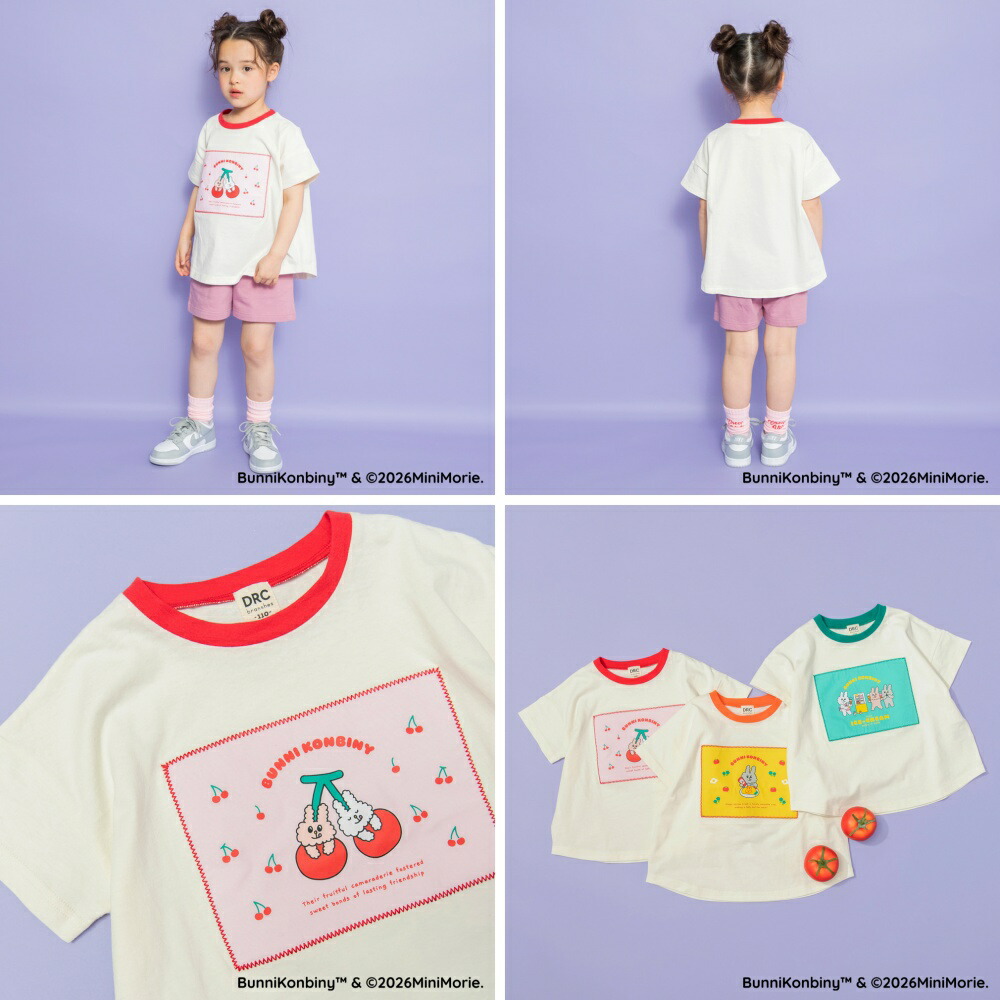 🆕【⭐訂購⭐】🇯🇵日本直送🌀BUNNI KONBINY 貼花圓領短袖tee［3款選］🌀[ELBA-0152][260321]
