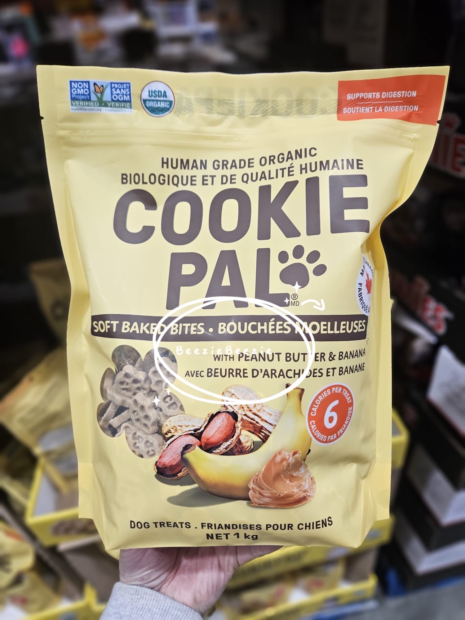 (預購 - 2月14 號截單) Cookie Pal 花生醬香蕉狗餅乾 (1kg) 