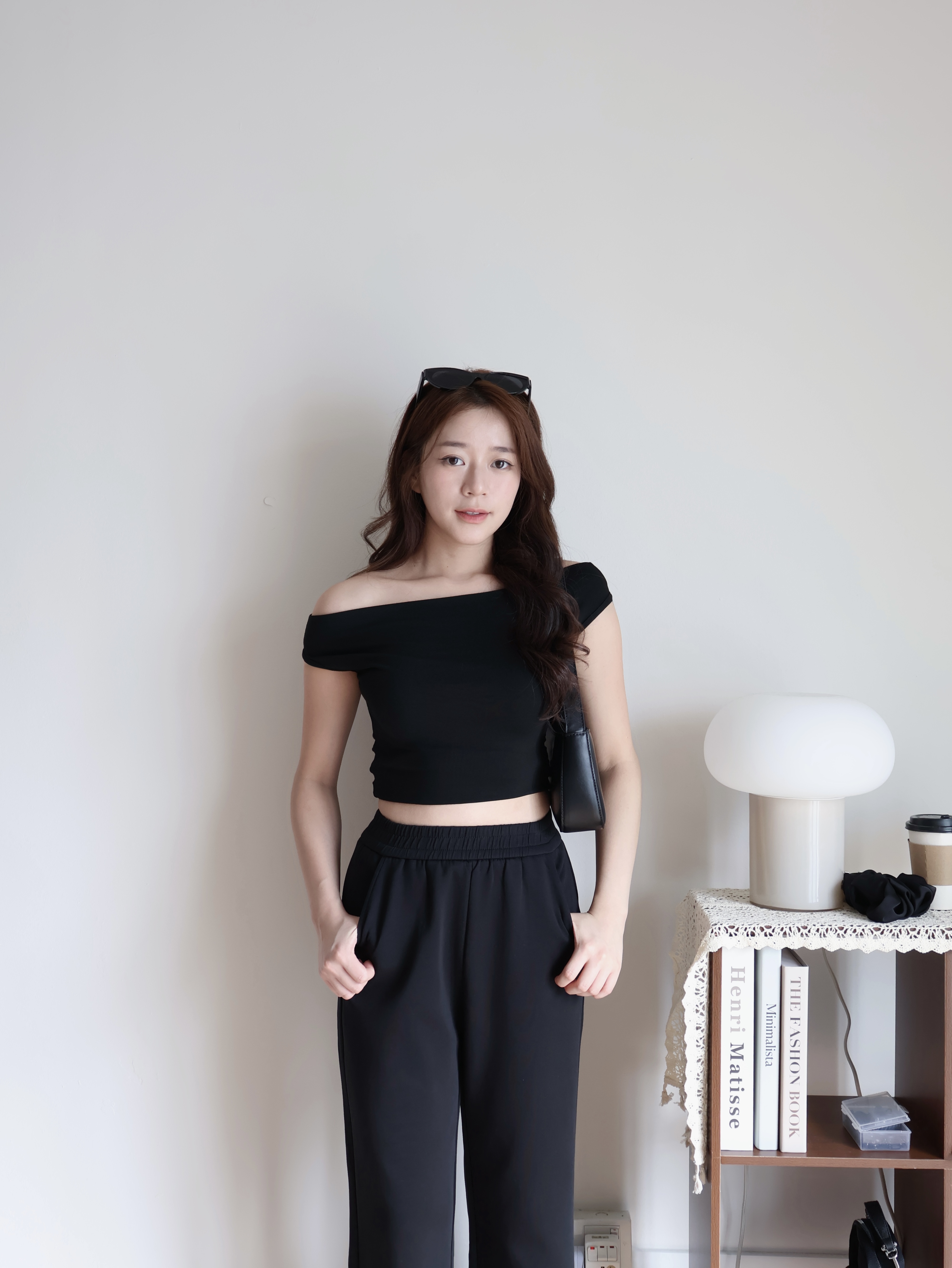 Rosie Cropped Top | Black