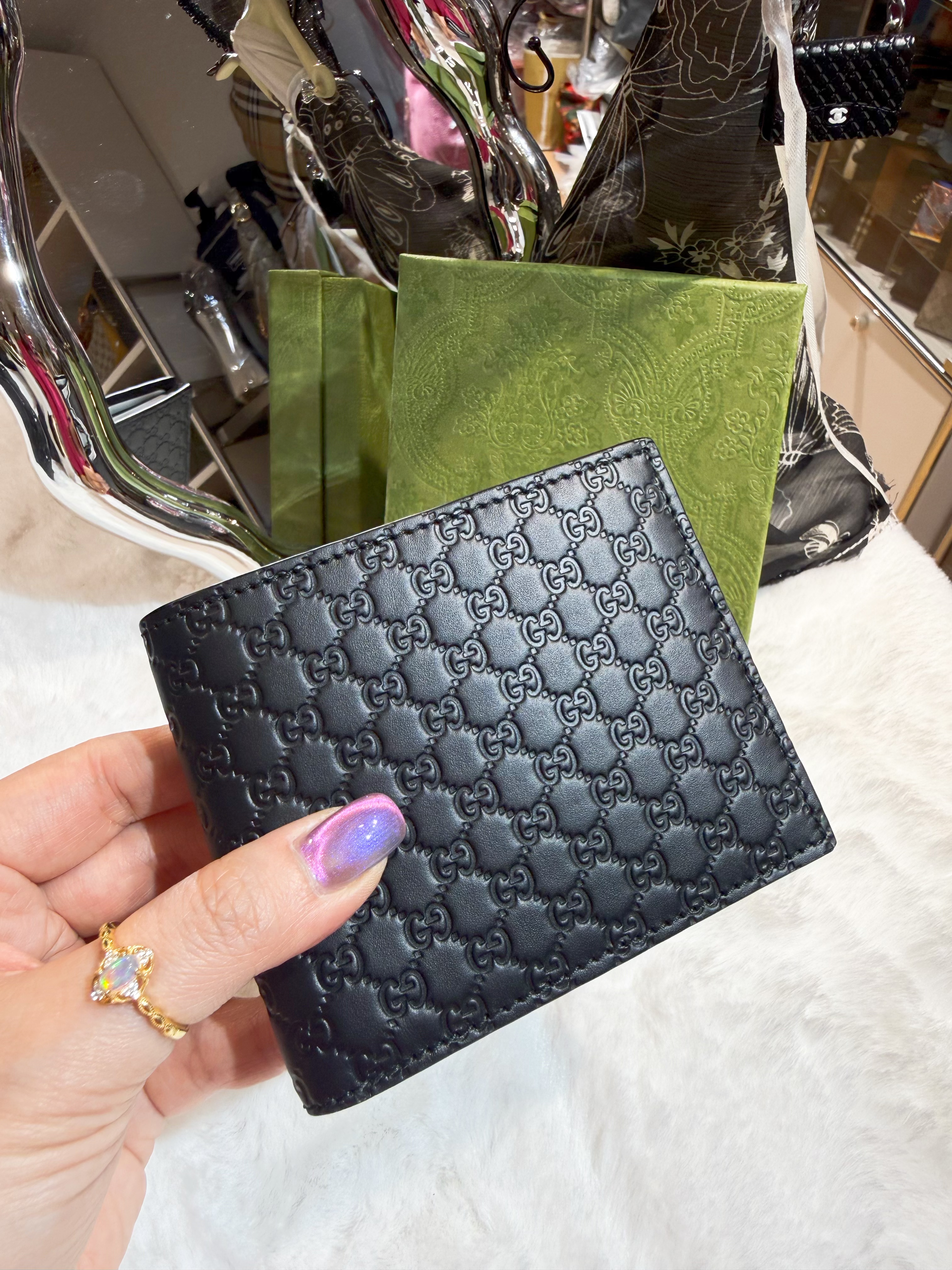 Gucci bi fold wallet slogo/6cc/blk