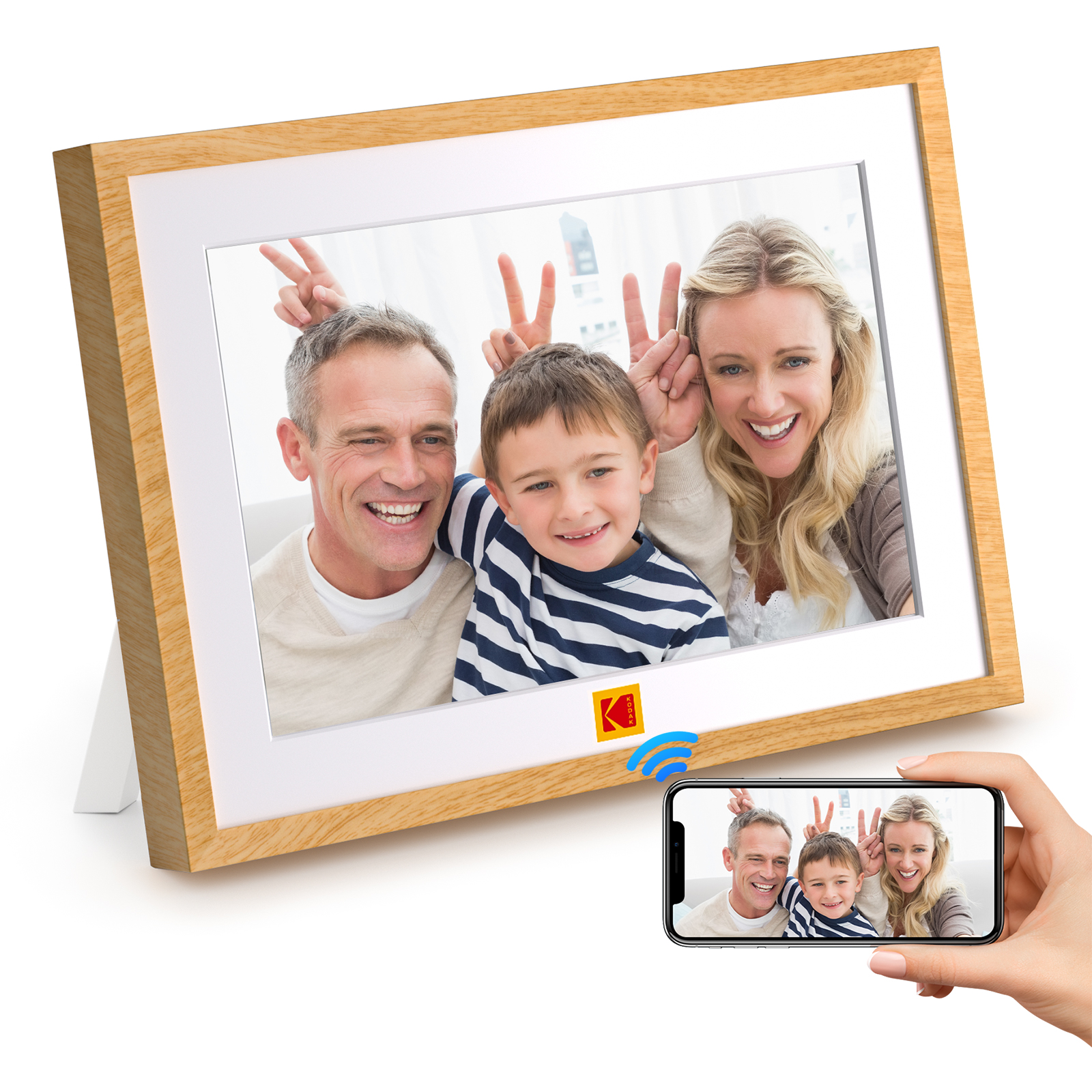 Kodak 柯達 RCF-1005P 10.1'' Wifi Classic Wood Digital Photo Frame 數碼相架 香港行貨