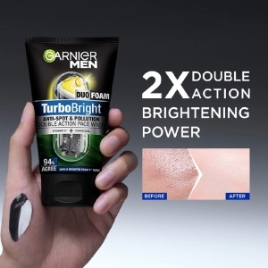 GARNIER MEN 100ml Turbo bright Super Duo Foam