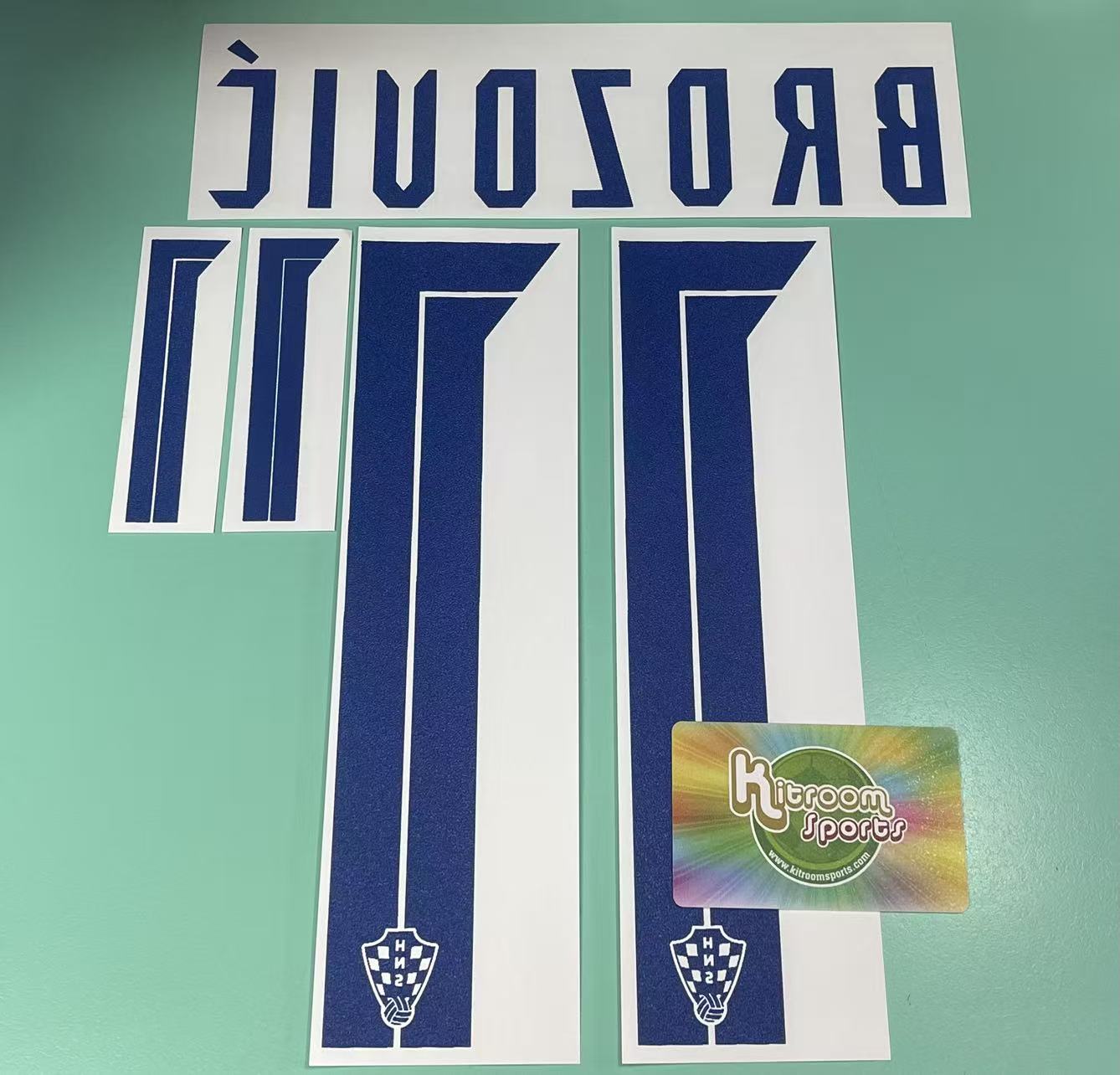 2020 Croatia Home Nameset #11 Brozović