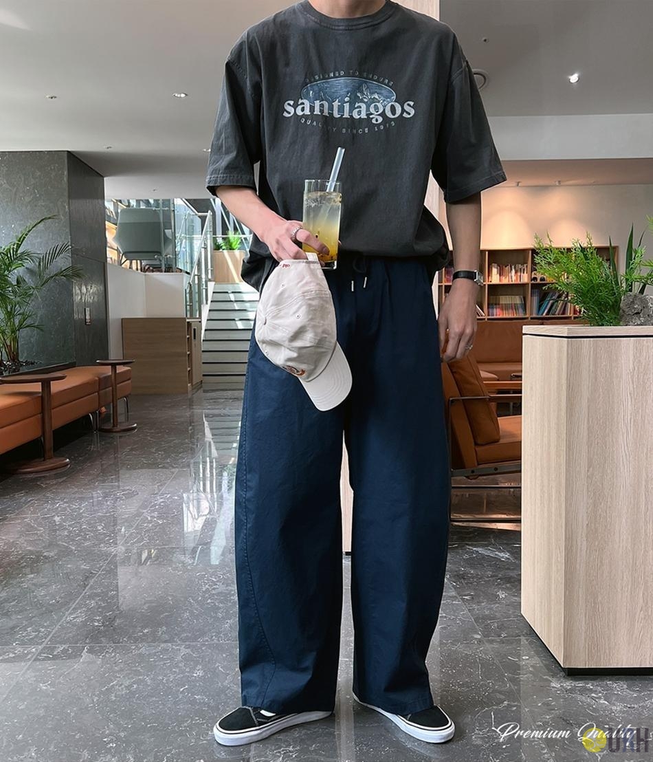 【100%保證韓國直送】Santiago 復古顏料染山地圖案寬鬆短袖 Tee 👕 [3 color] RG115969