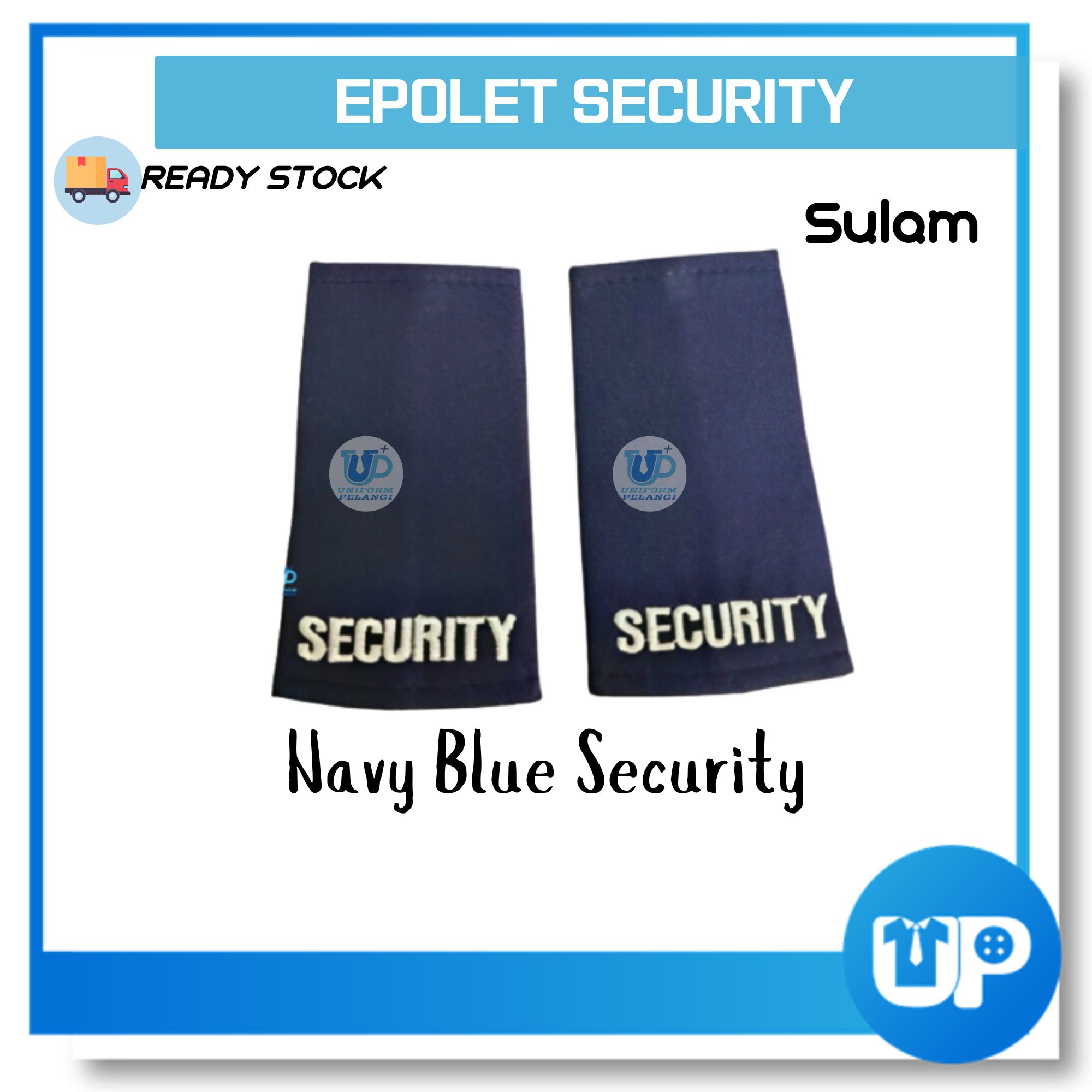 Pengawal Keselamatan Epaulette Security Hitam EPOLET Shoulder Board Black