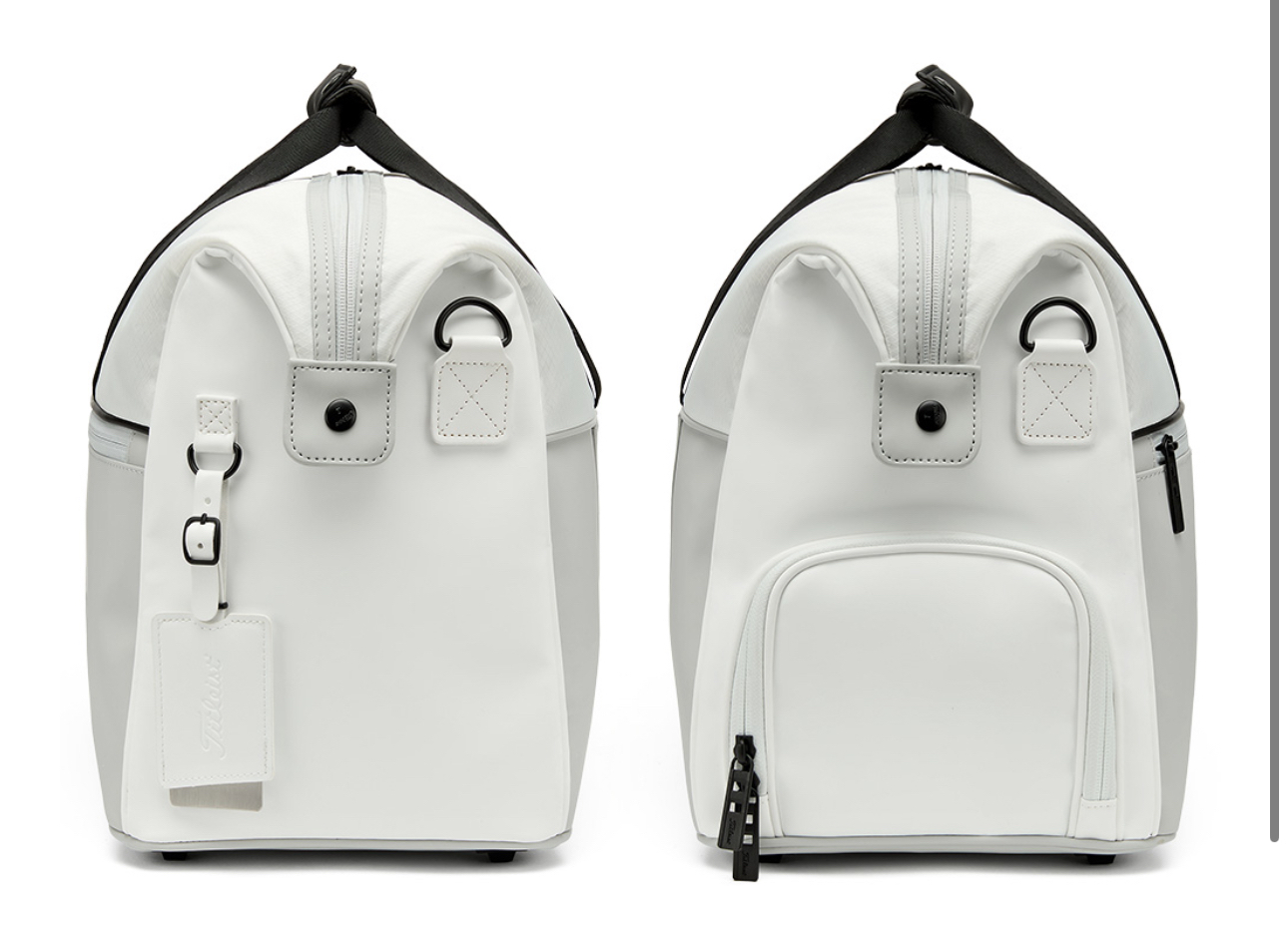 TITLEIST 優雅型高爾夫球衣物包 - 白/灰