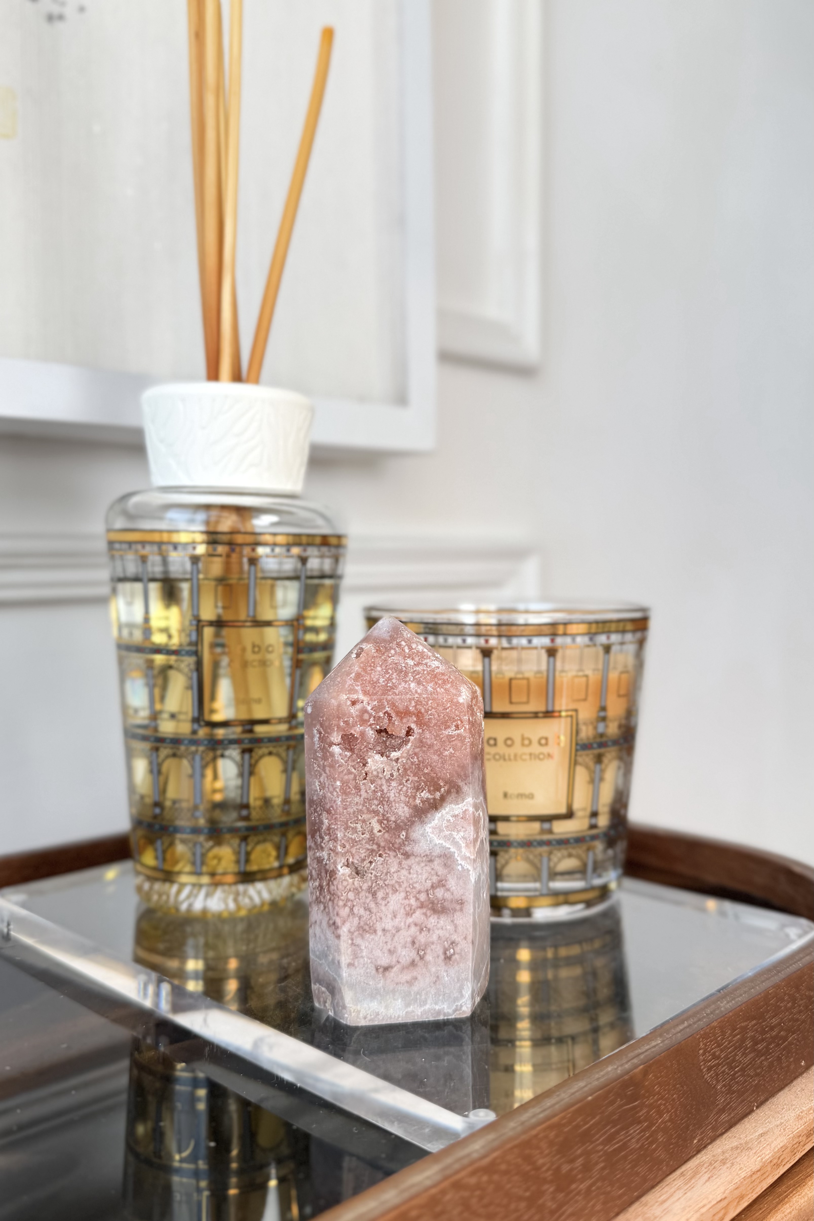 ༒9cm粉紅紫水晶 晶牙六角柱༒ PA.6801C30G19N-RA22*A77