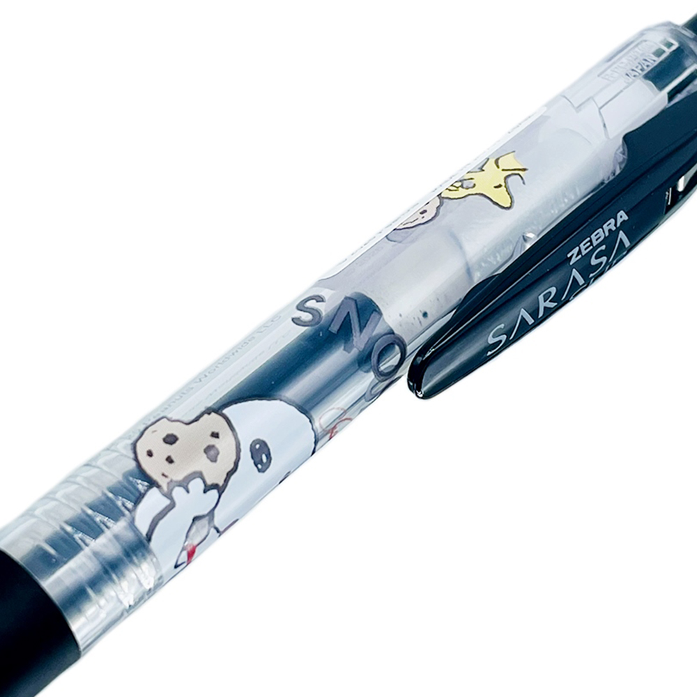 現貨｜【一套3枝】Snoopy Woodstock 日本製 Zebra SARASA CLIP 0.5mm 黑色 啫喱筆 套裝 (307184)
