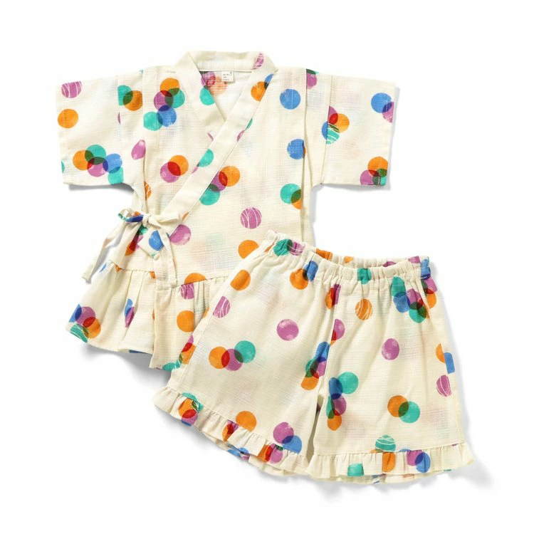 🆕【⭐訂購⭐】🌀 🇯🇵 日本直送 優雅荷葉邊 女童 #甚平 套裝［6款選］ 🌀 [ELCA-0218][260424]