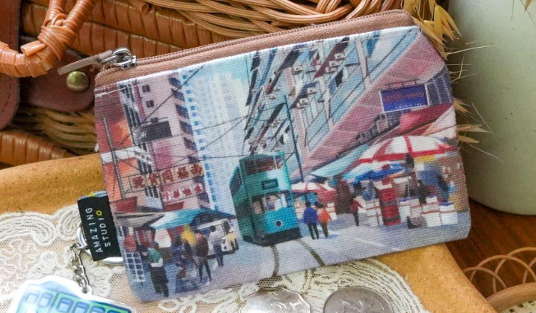 帆布零錢袋 - 叮叮車