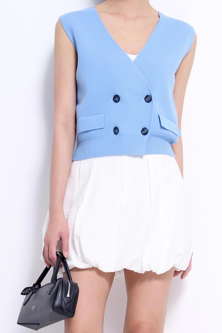 CS1424 Harper Bubble Mini Skirt