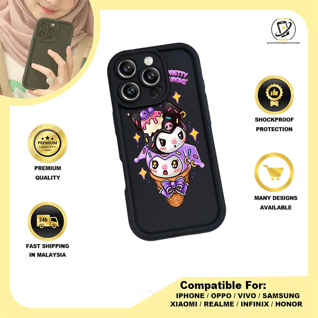 TPU DESIGN CASE PHONE FOR HONOR - DESIGN KUROMI A