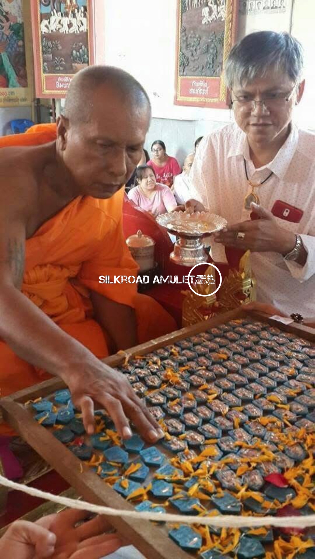 龍婆壯  佛曆2558  派春蓬  反手降魔坤平佛｜銅符管版本｜附原裝廟盒｜師父手寫符｜光學級高透防水殼 