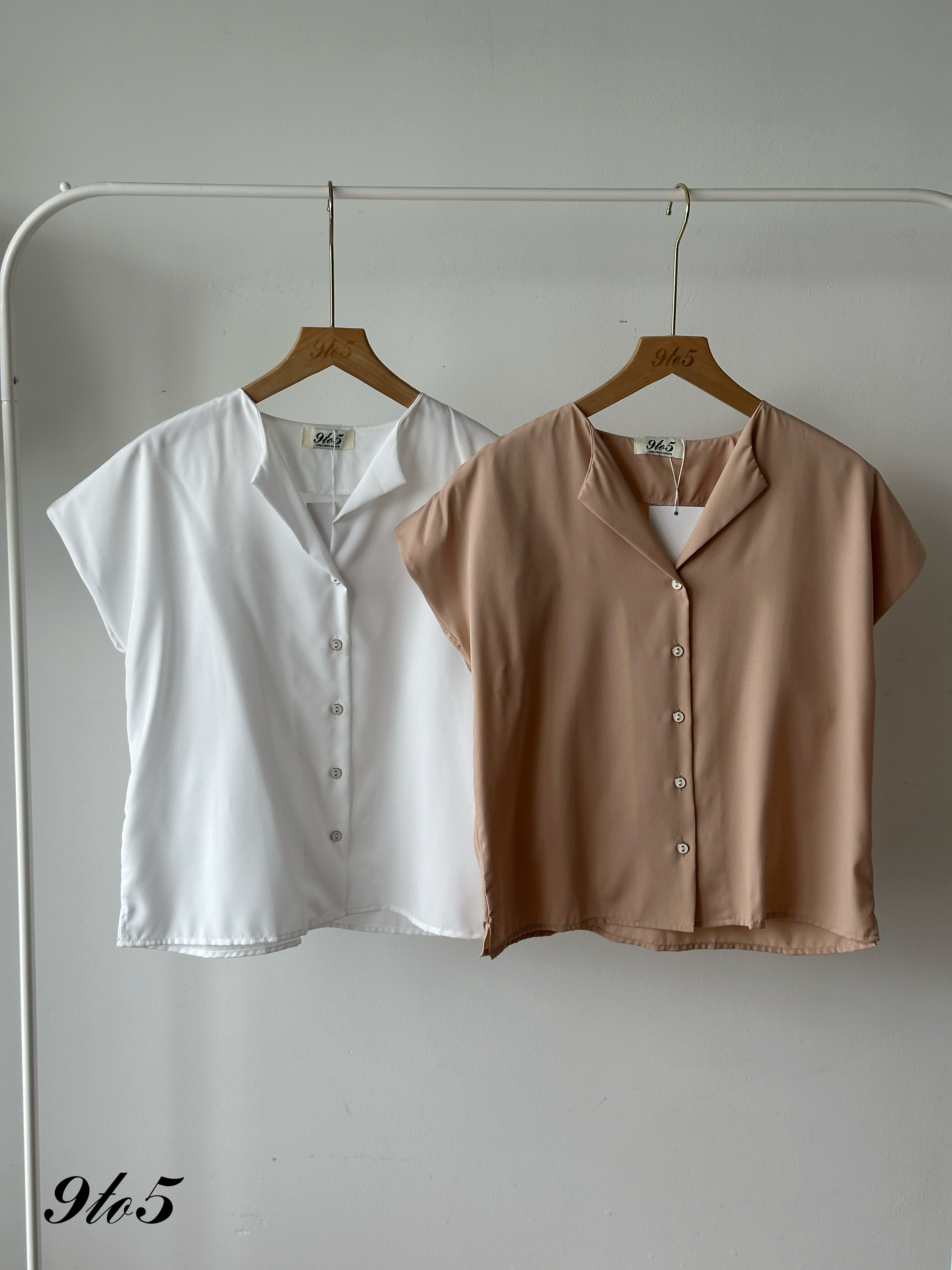 T4299 Cape Sleeve V Neck Shirt - 4 Colors 
