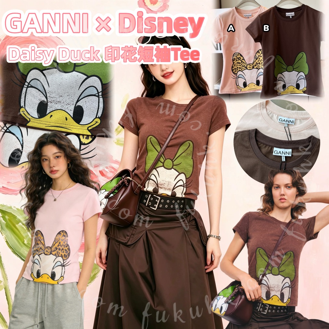 GANNI × Disney Daisy Baby Fit 短袖Tee