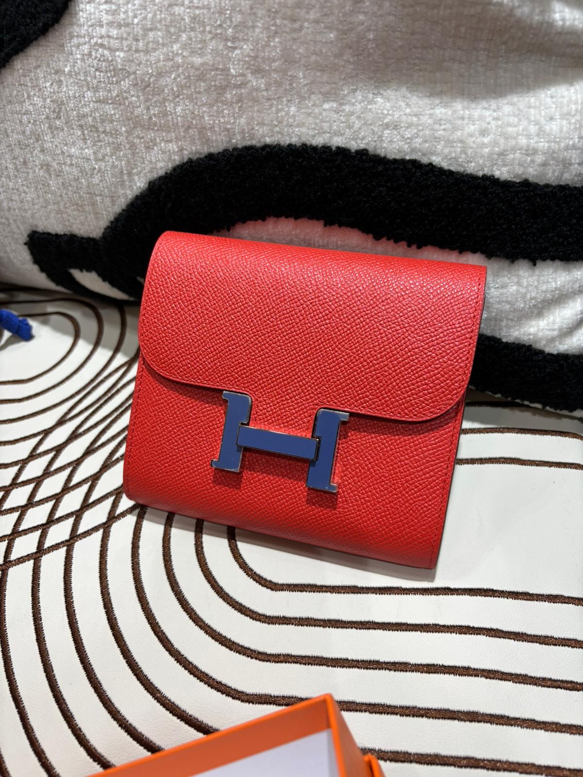 Hermes Constance Wallet Stamp C 100%Authentic, 98%New ✅Box