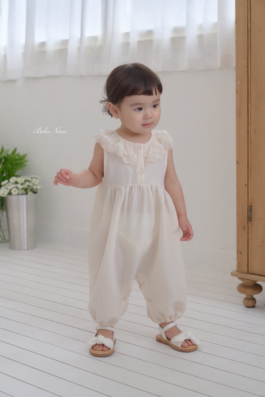 ☀️預訂 韓國直送☀️🇰🇷Bebenine兩色蕾絲花邊背心連身服