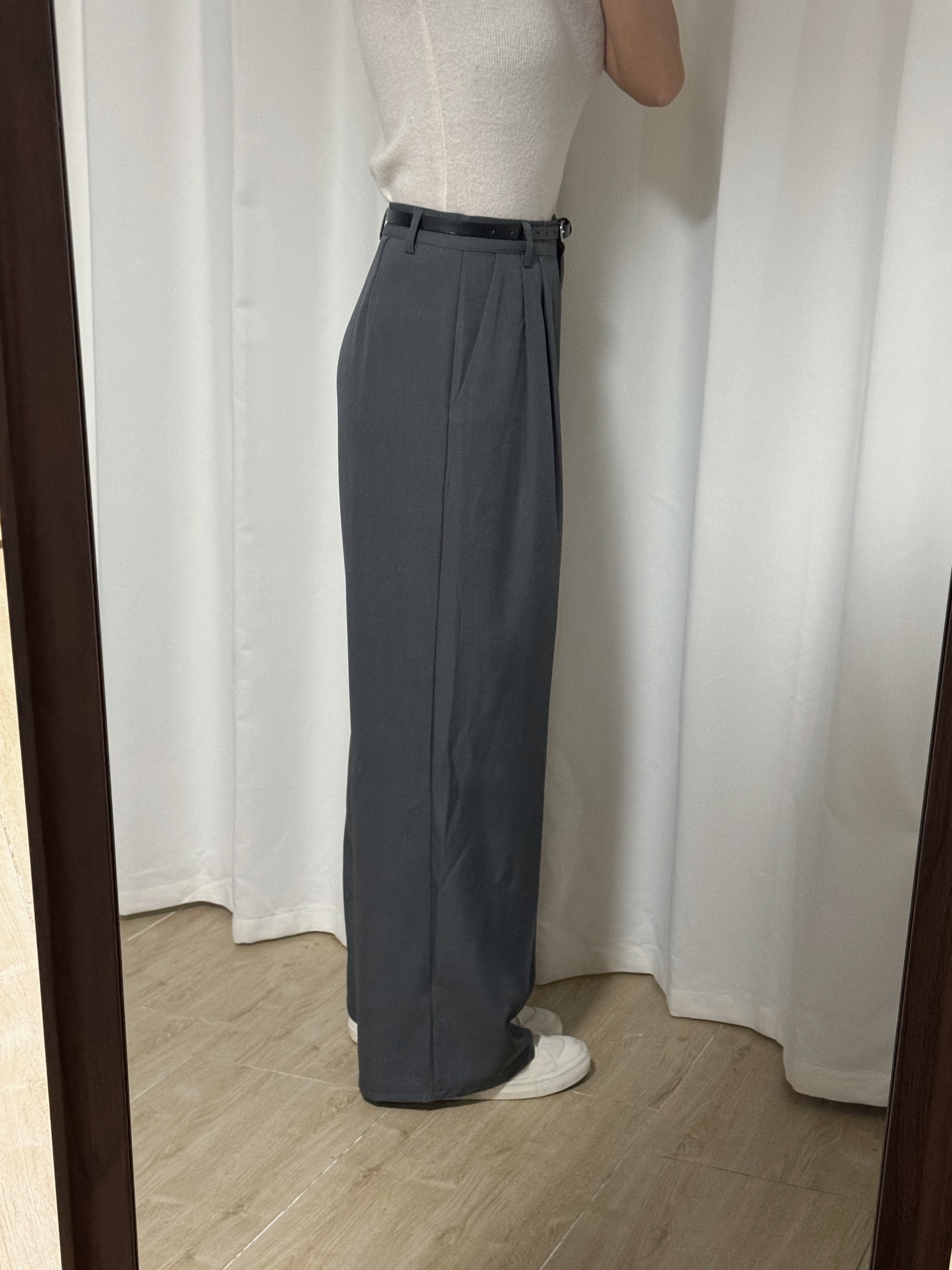 [2 VER.][四季可穿!]滑滑垂感西裝長褲(四色入/五個尺碼/兩個長度)