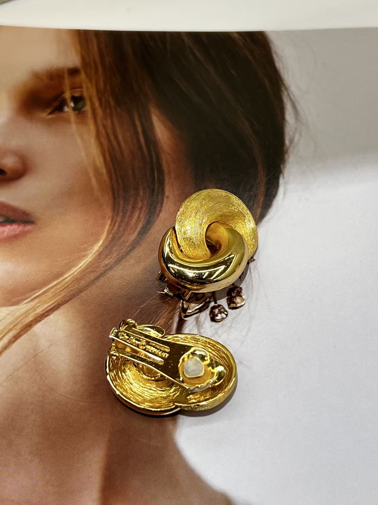 Christian Dior Vintage Love Knot Earrings