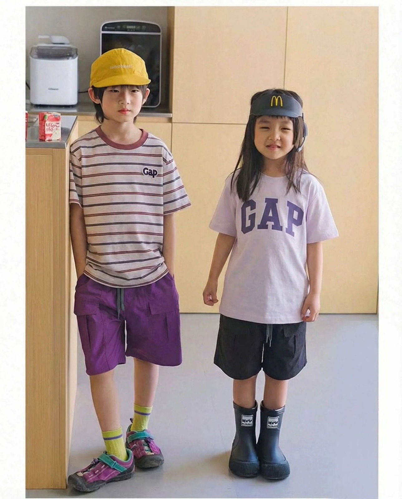 120-170 碼/$128套2件。GAP T恤2件組  #EASTHER 優惠 