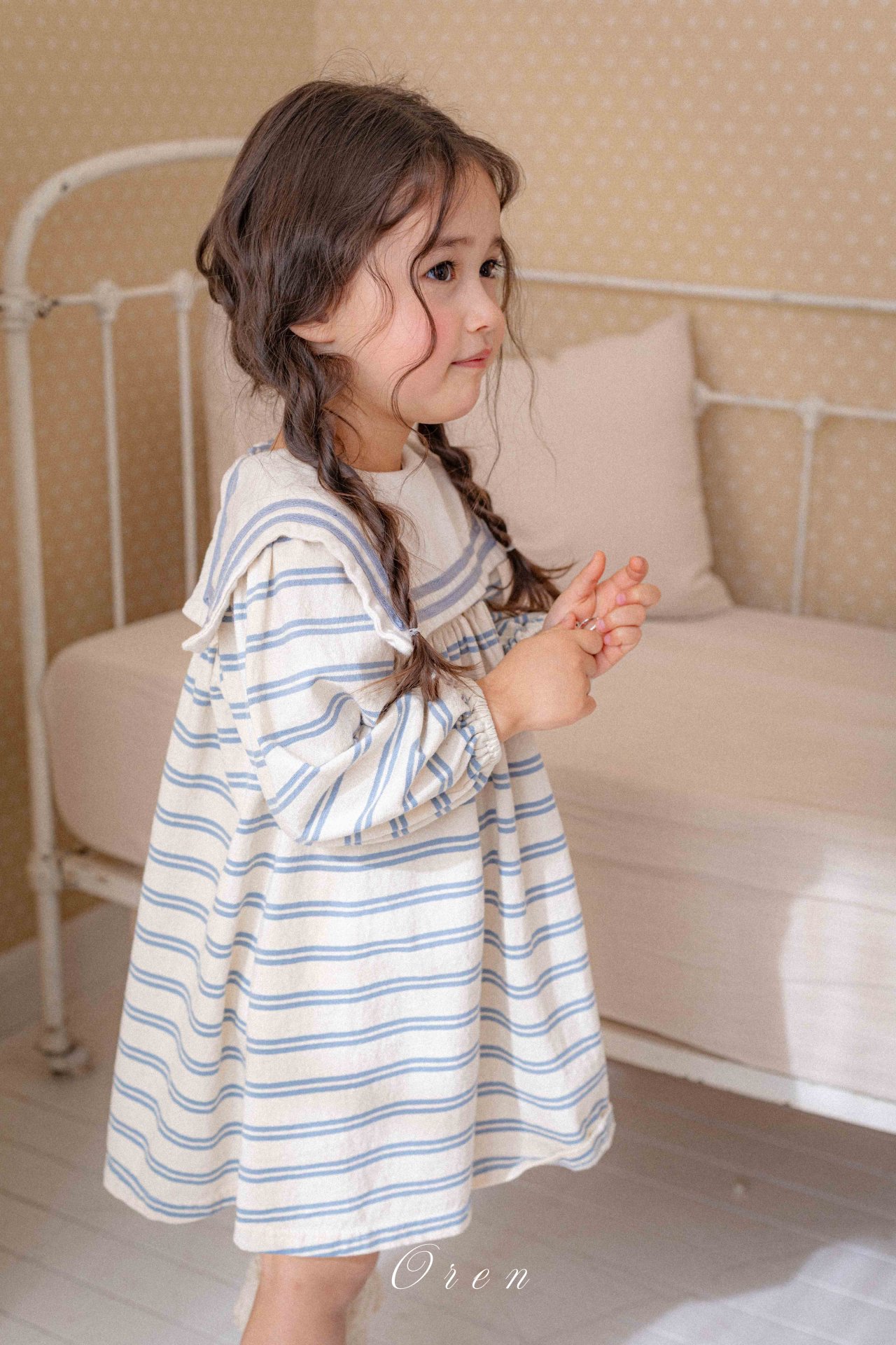 橫間水手風 Jumpsuit / 連身裙 / 套裝 