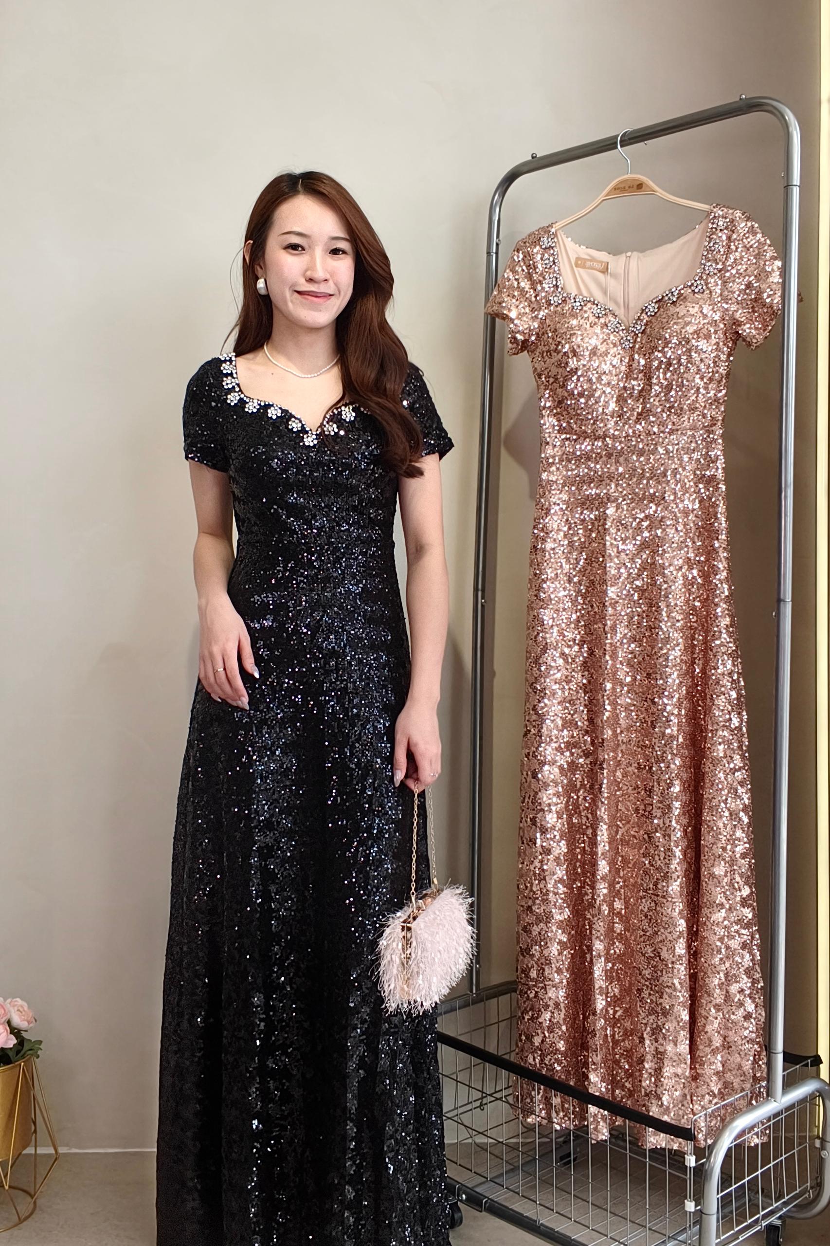 60102 Sparkle Embellished Evening Gown