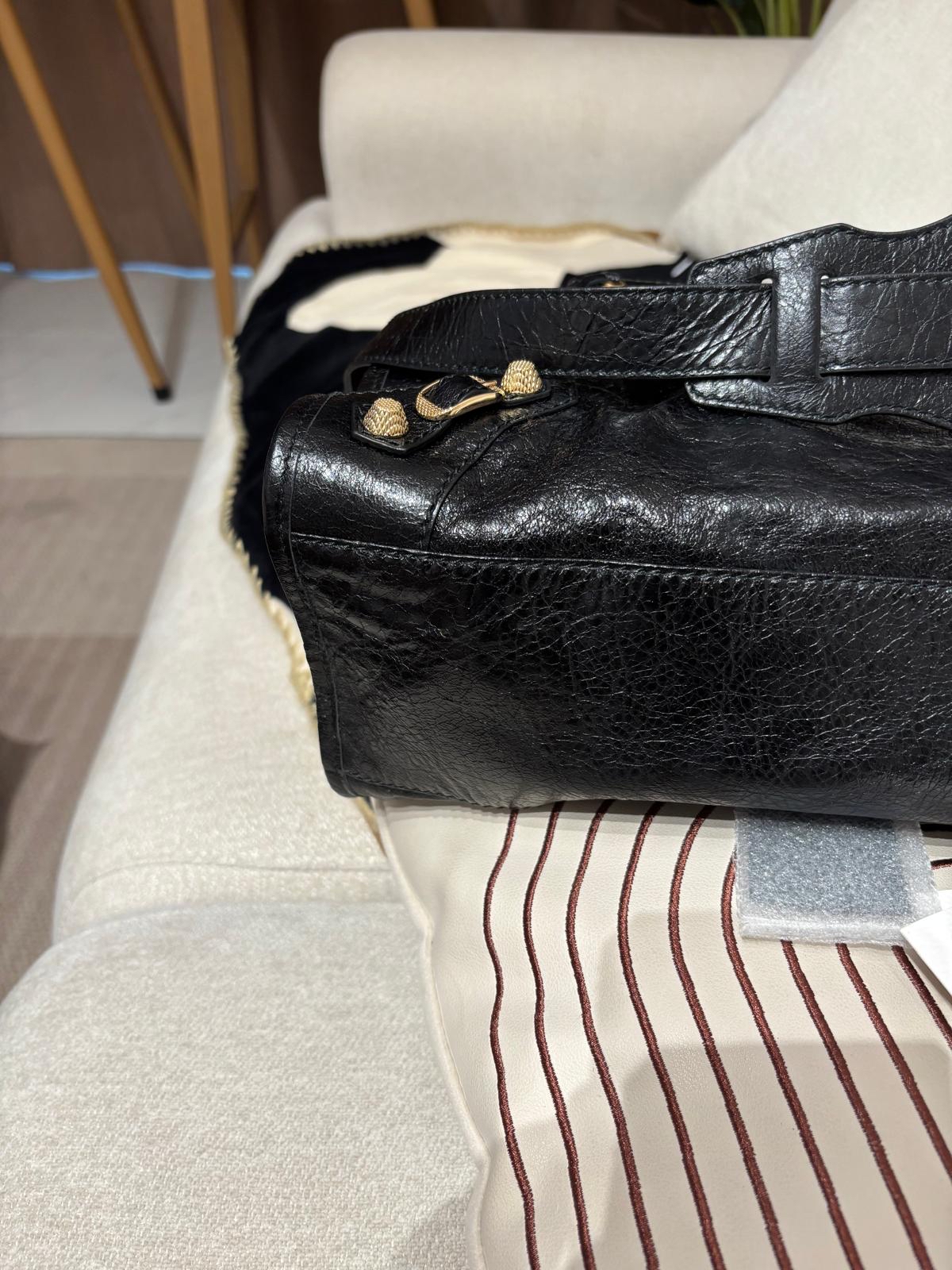 Balenciaga City Medium 黑色金扣 100%Authentic, 95%New ✅Mirror ✅Dust bag