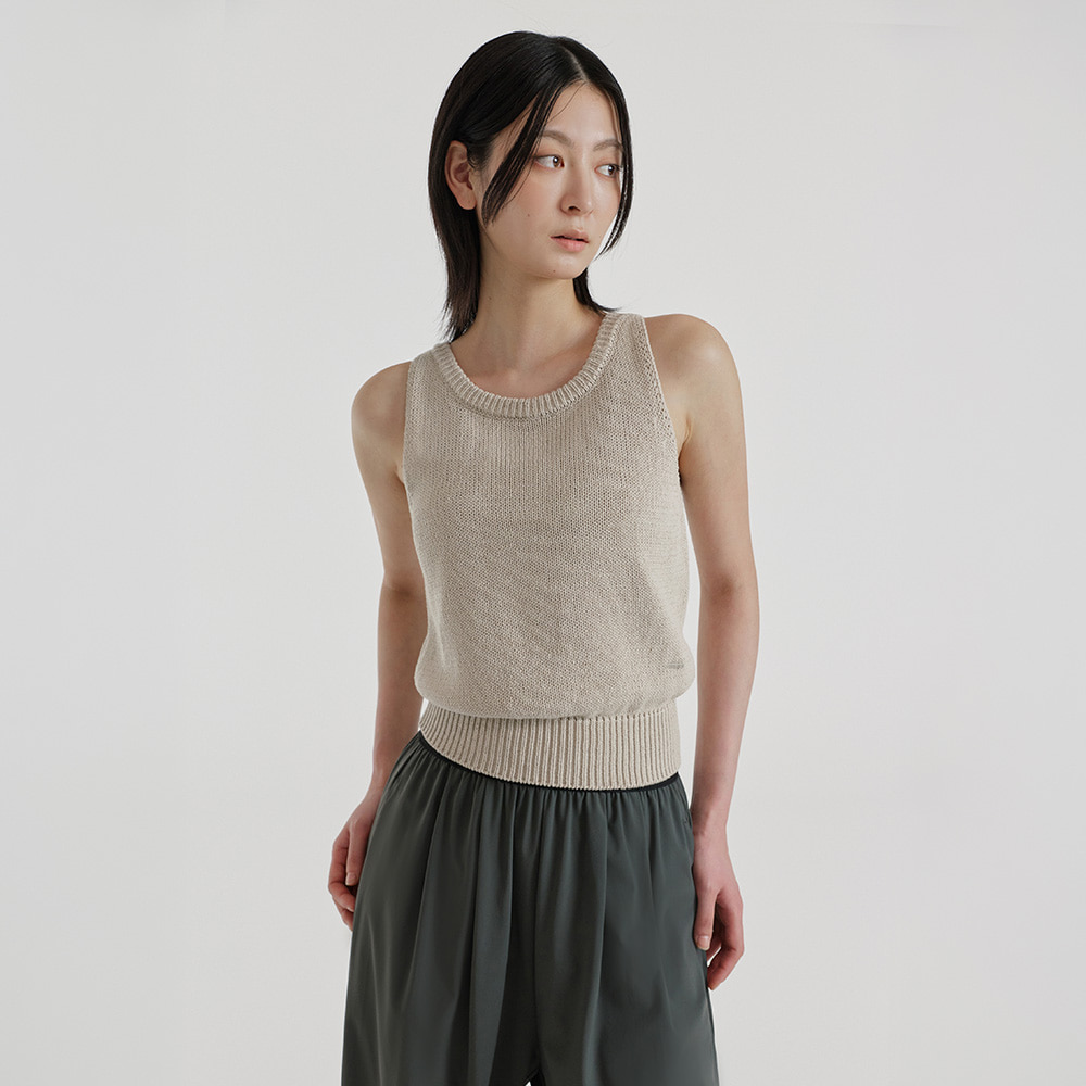 Lee Chung-ah's Pick 預購_FFWSSW003 Lua Sleeveless Knit Cover-up by front2line