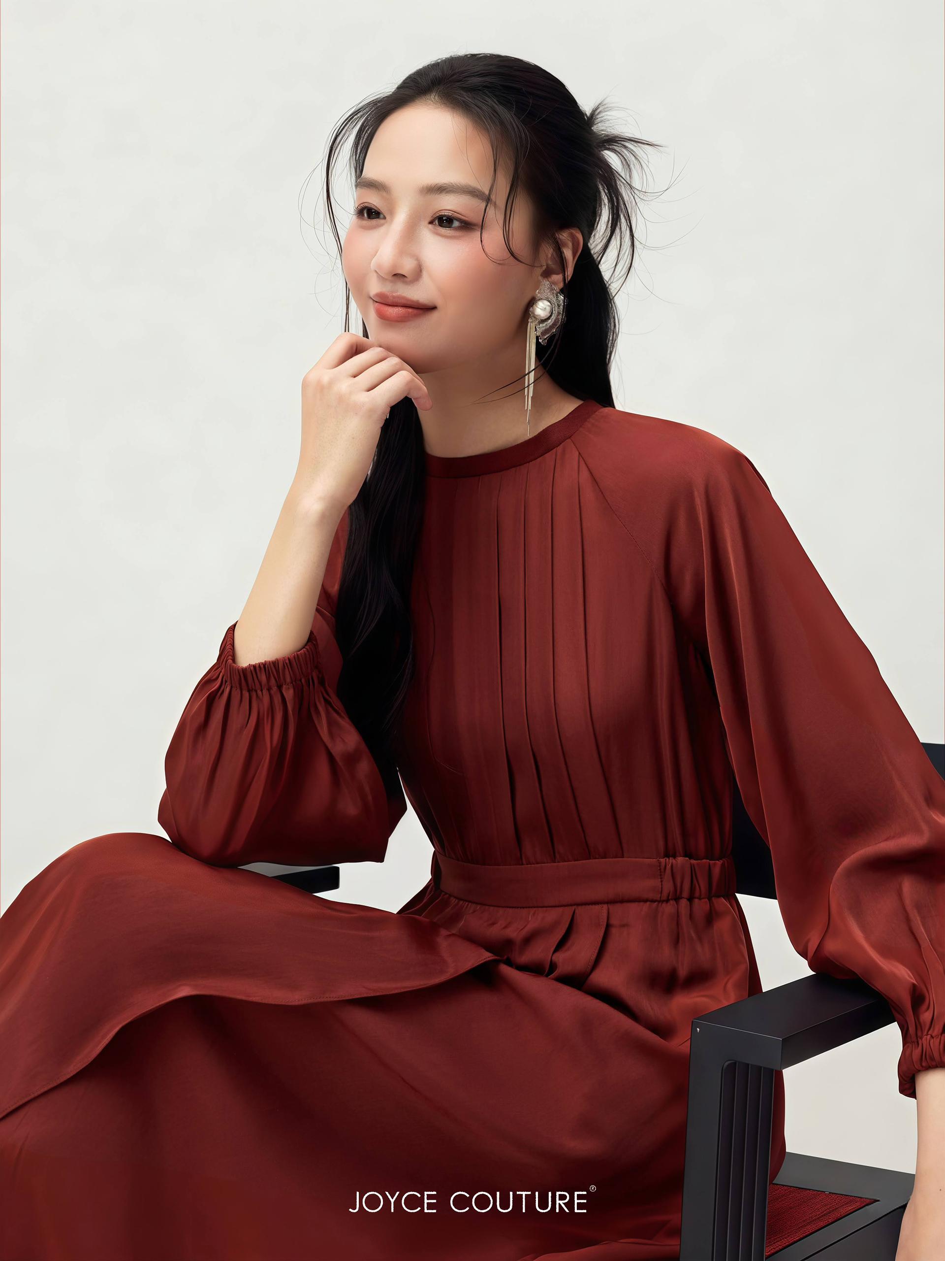 长袖连身裙 D0349