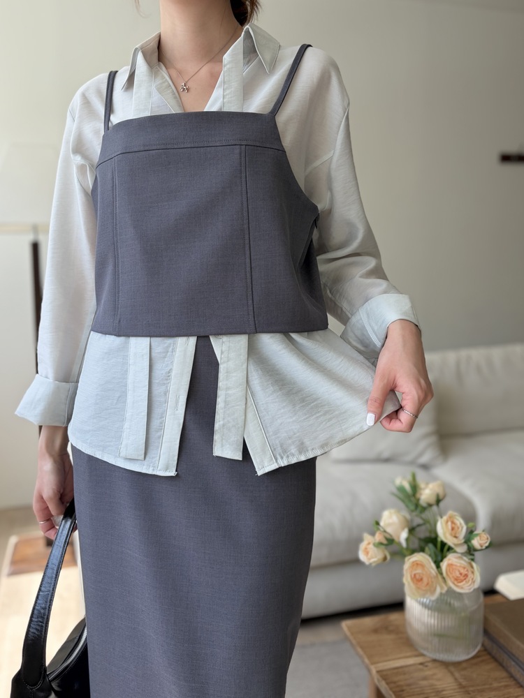 Tie Detail Sheer Blouse (Mint)