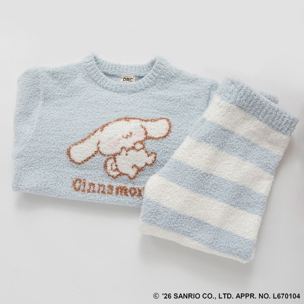 🆕【⭐訂購⭐】 🇯🇵日本直送🌀#Sanrio #Pompompurin / #Cinnamoroll 棉花糖針織長袖家居服🌀[ELJA-0076][261108]