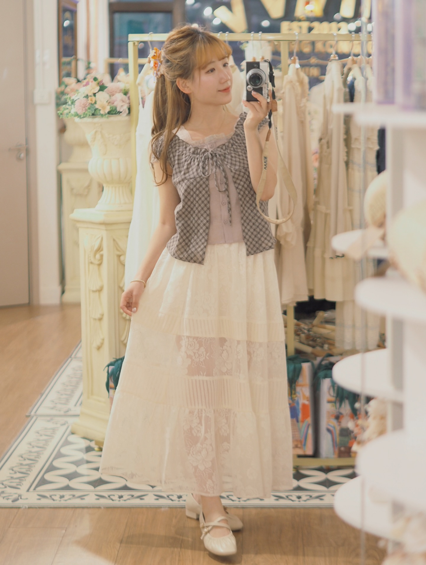 暗花蛋糕半截裙