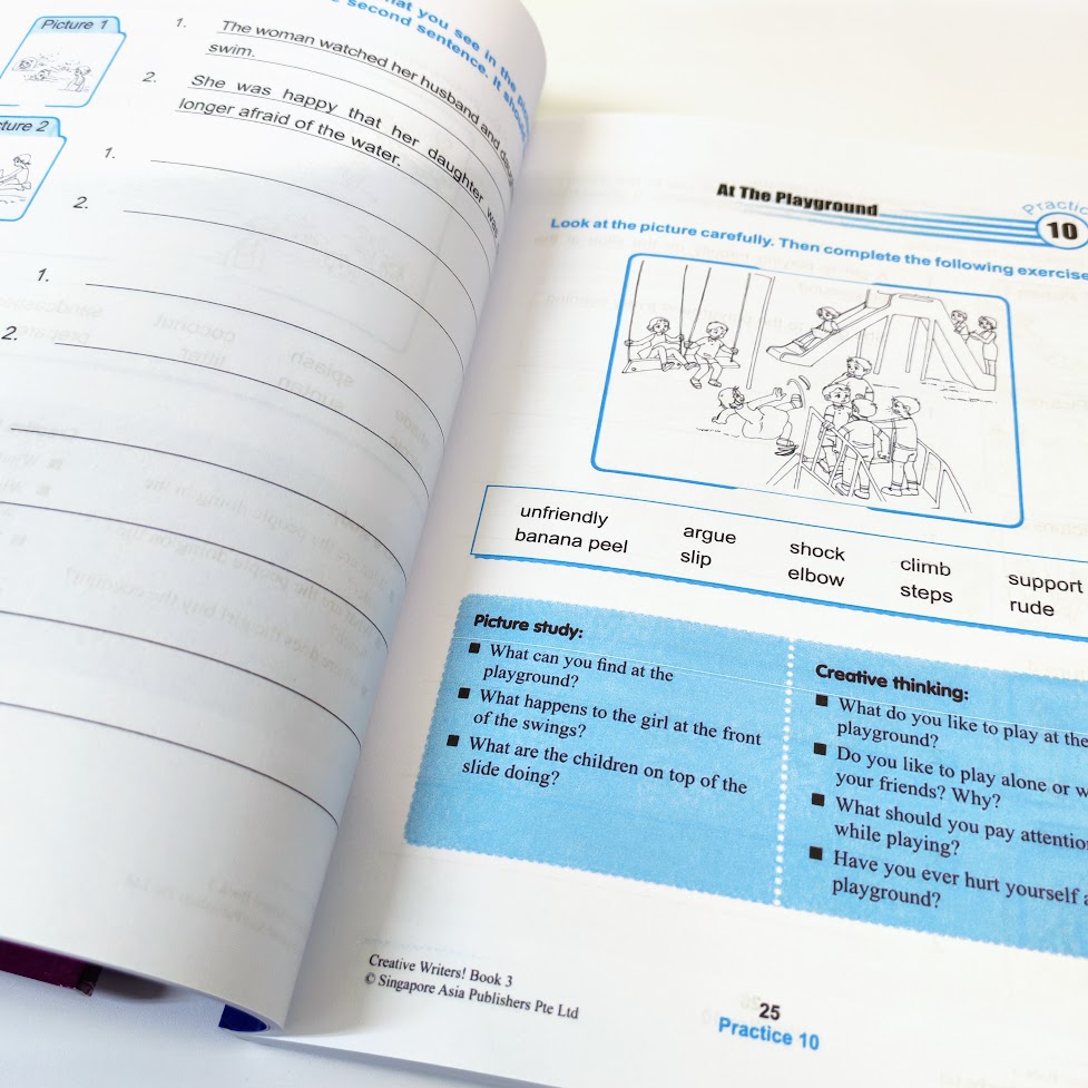 SAP Learning Creative Writing Workbook 1-6 (一套6本)  | 新加坡英文寫作SAP07
