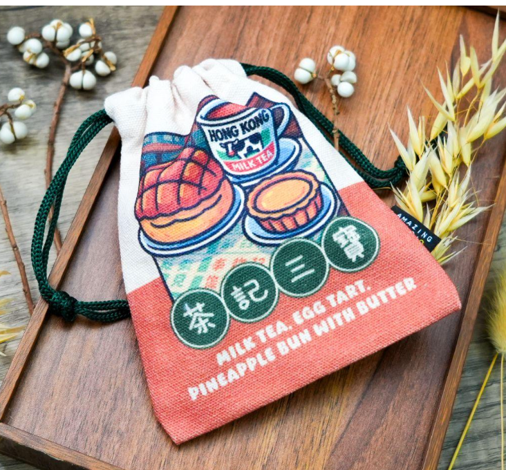 帆布束口袋 - 茶記三寶