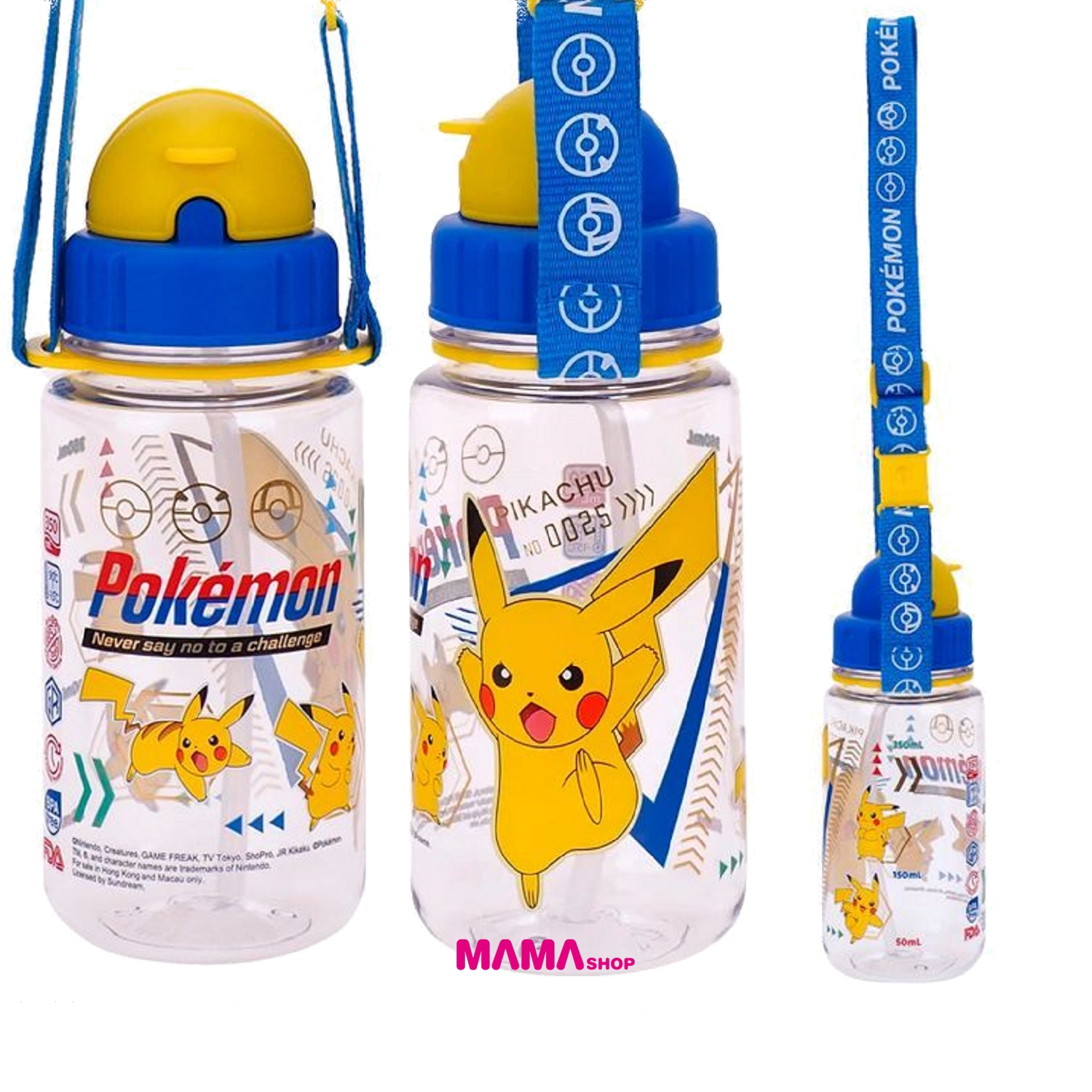 Pokémon 最新商品 (450ml 膠水樽、 350ml 膠水樽連飲管及頸繩、小童斜揹袋連水樽格)