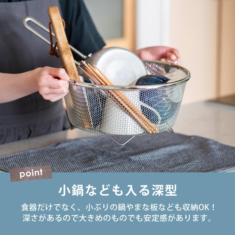 🔥🔥【日本製《BWS》18-8不鏽鋼圓形深型瀝水籃】