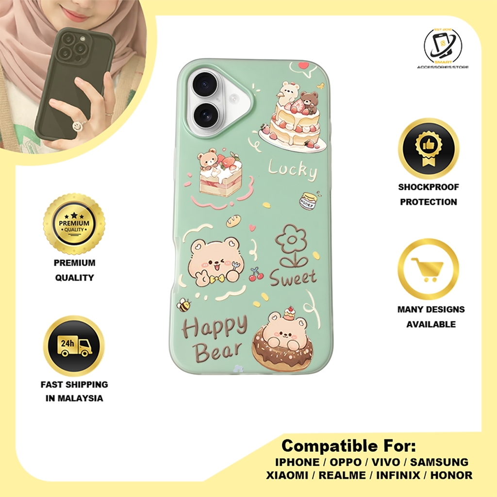 JELLY CASE PHONE FOR IPHONE - DESIGN BEAR B