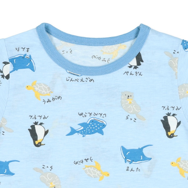 🇯🇵預訂 日本直送🇯🇵海洋生物滿印包腹短袖家居服上下套裝